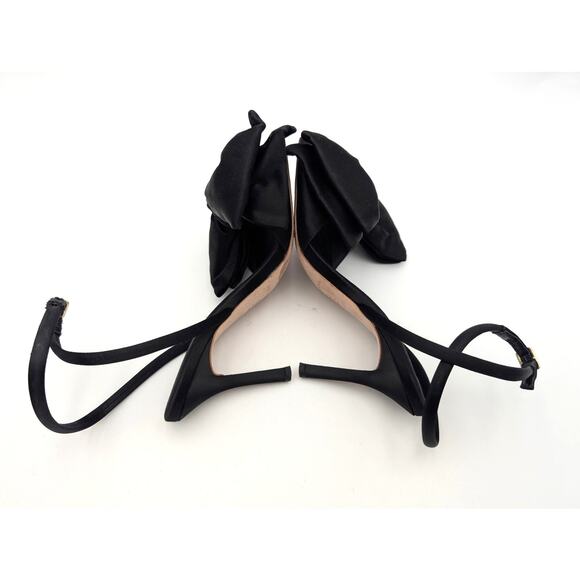 Loeffler Randall Marlena Ankle Strap Heel Sandal Women's Black Size US7B EU37.5 - Picture 9 of 12